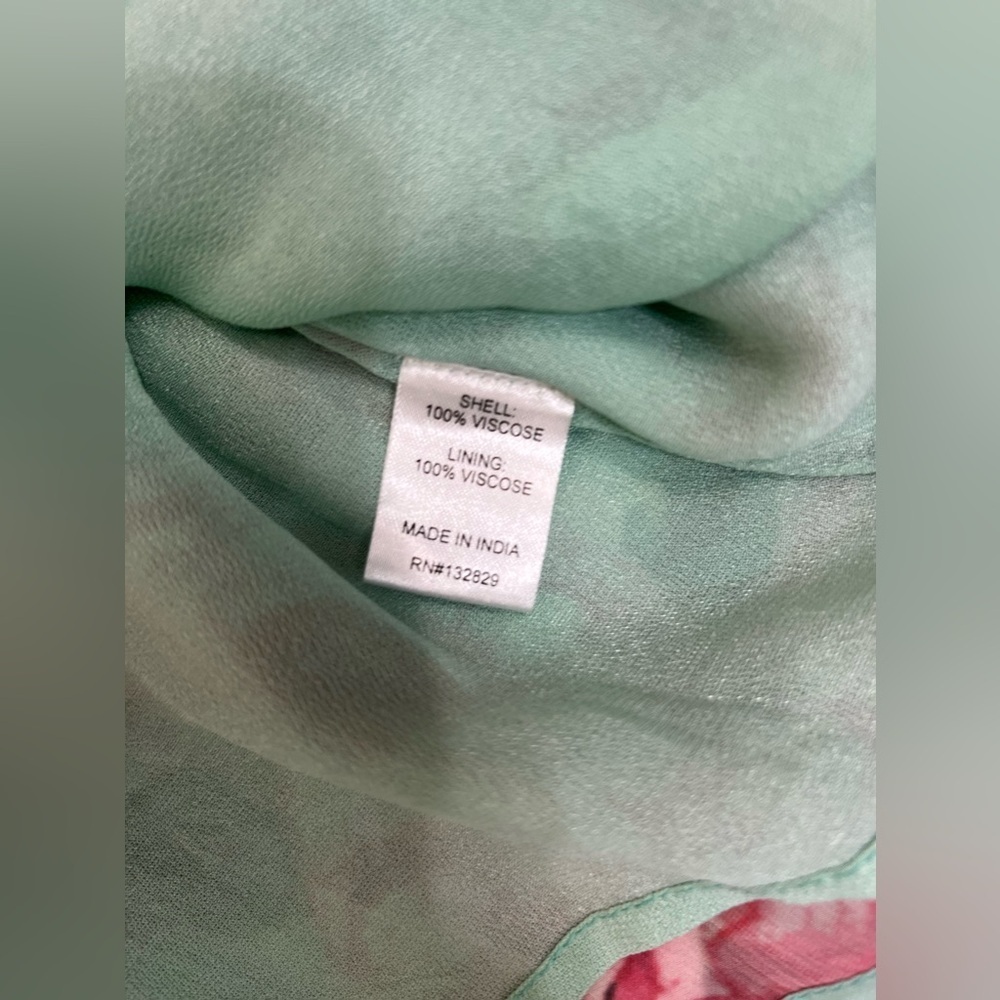 Lovers + Friends Sheer Amy Mini Mint & Pink Floral Dress NWT XS - Picture 6 of 13